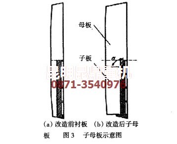 采用子母板設(shè)計(jì)的碎石機(jī)襯板